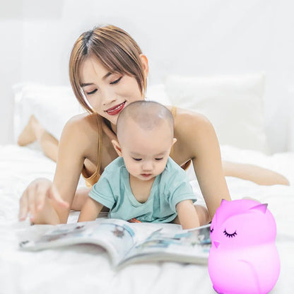 Lampe de chevet Enfant Hibou Lumineux - Éclat Nocturne