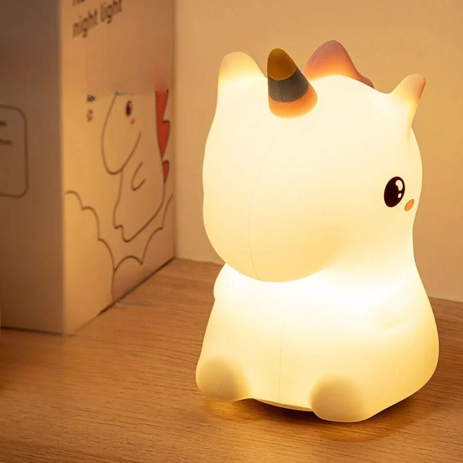 Lampe de chevet Enfant Licorne Magique - Éclat Nocturne