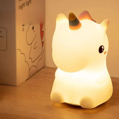 Lampe de chevet Enfant Licorne Magique - Éclat Nocturne