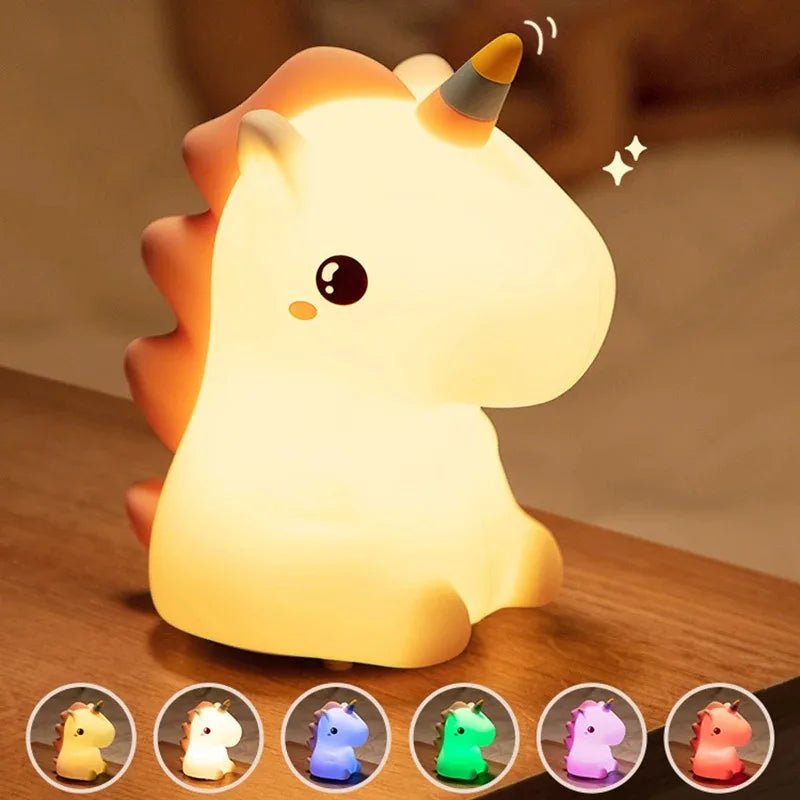 Lampe de chevet Enfant Licorne Magique - Éclat Nocturne