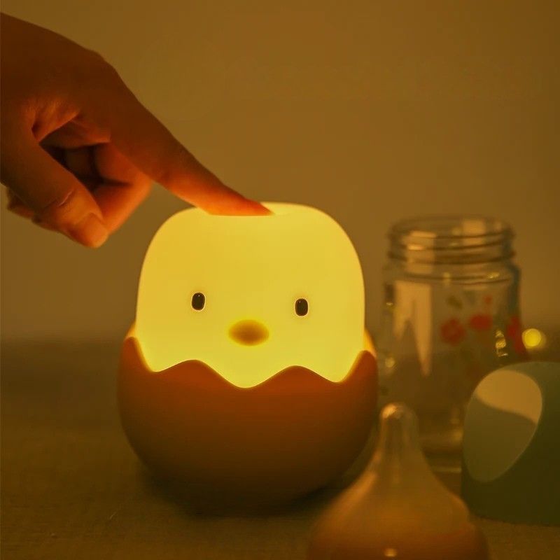Lampe de chevet Enfant Oeuf Poussin - Éclat Nocturne