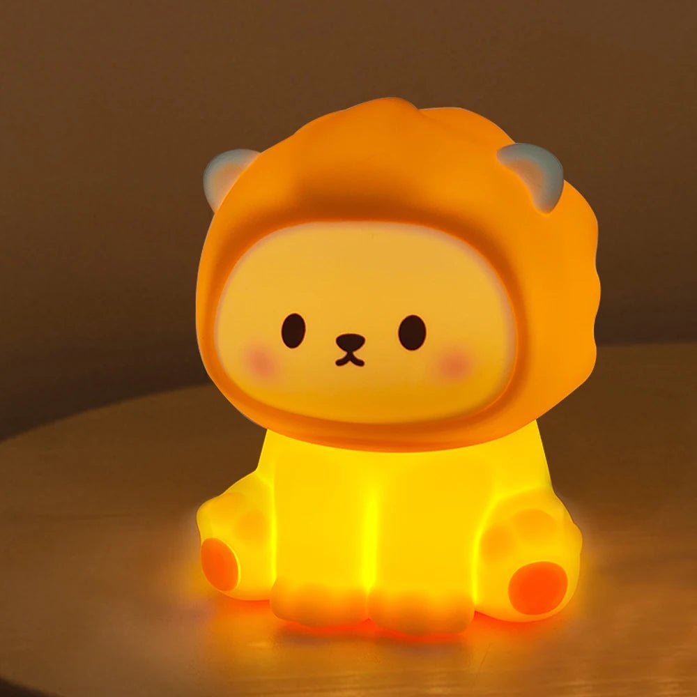Lampe de chevet Enfant Petit Lion Lumineux - Éclat Nocturne
