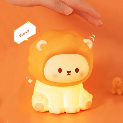 Lampe de chevet Enfant Petit Lion Lumineux - Éclat Nocturne