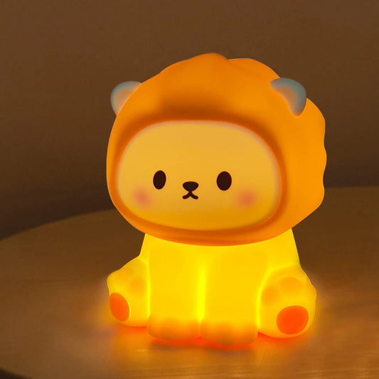 Lampe de chevet Enfant Petit Lion Lumineux - Éclat Nocturne