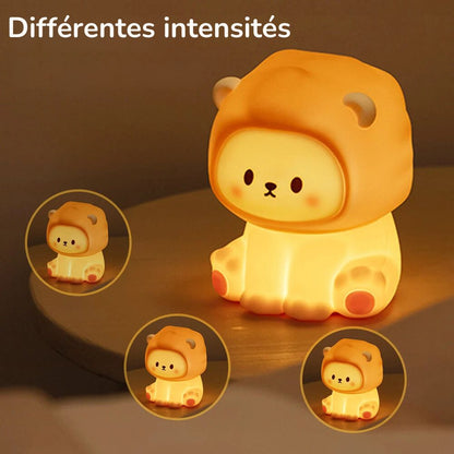 Lampe de chevet Enfant Petit Lion Lumineux - Éclat Nocturne