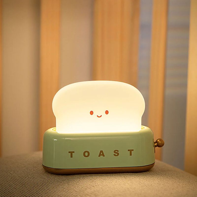 Lampe de chevet Enfant Toast Rigolo - Éclat Nocturne