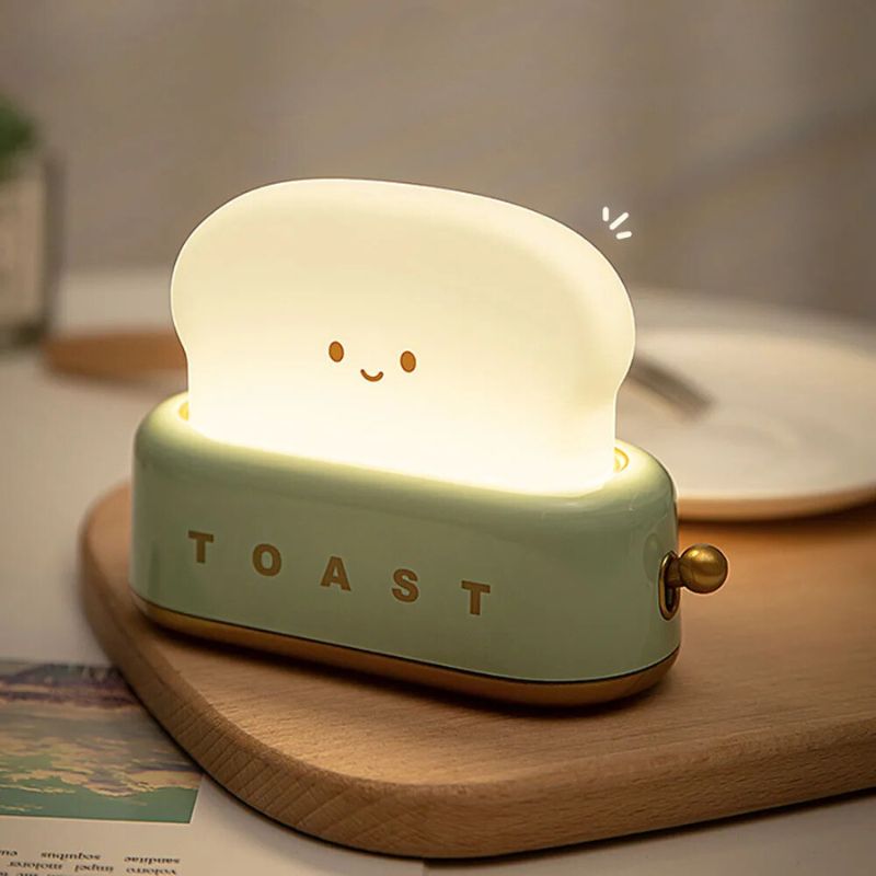 Lampe de chevet Enfant Toast Rigolo - Éclat Nocturne