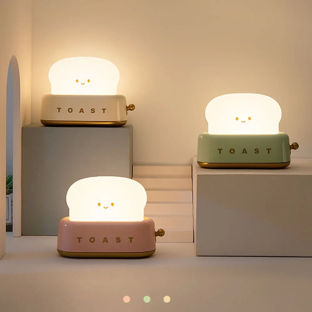 Lampe de chevet Enfant Toast Rigolo - Éclat Nocturne