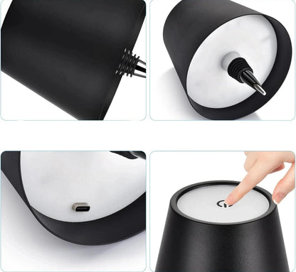 Lampe de chevet LED Desing Pyramidal Polyvalente - Éclat Nocturne