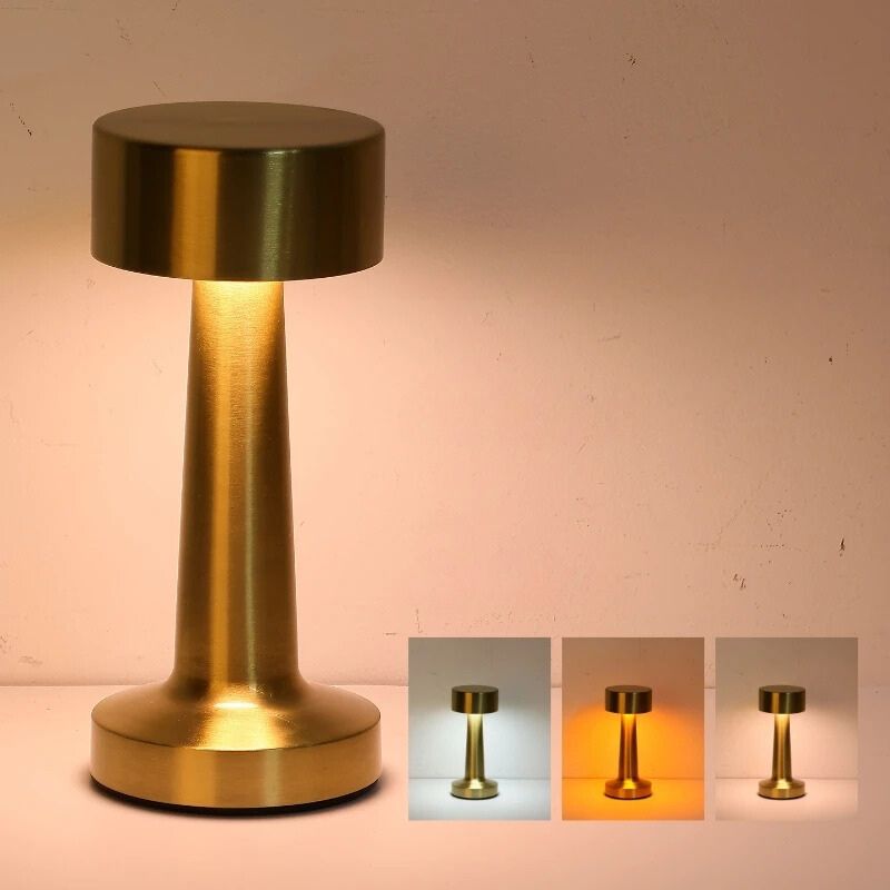 Lampe de chevet LED Éclat Doré - Éclat Nocturne