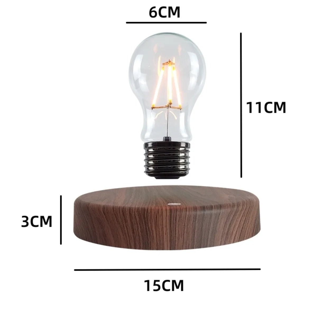 Lampe de chevet LED en Lévitation - Éclat Nocturne