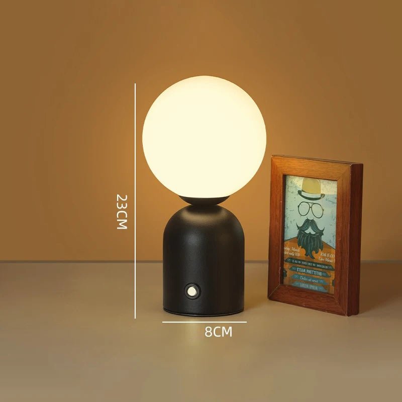 Lampe de chevet LED Globe Moderne - Éclat Nocturne
