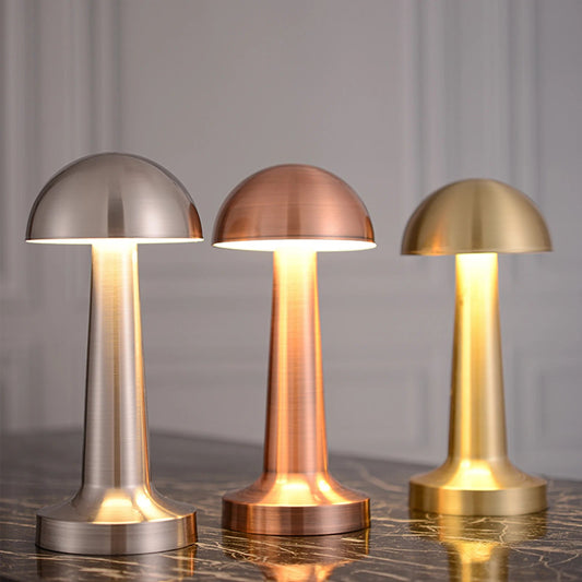 Lampe de chevet LED Métallique Élégante - Éclat Nocturne