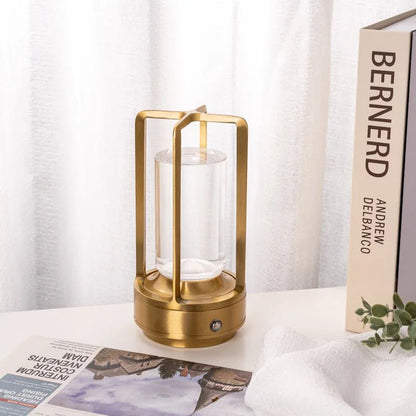 Lampe de chevet LED style Lanterne vintage - Éclat Nocturne