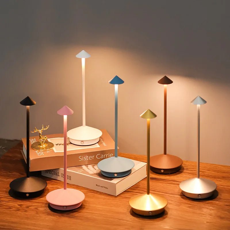 Lampe de chevet LED Tactile Contemporaine - Éclat Nocturne