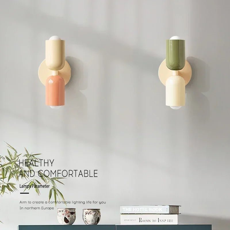 Lampe de chevet Murale Capsule Colorée - Éclat Nocturne