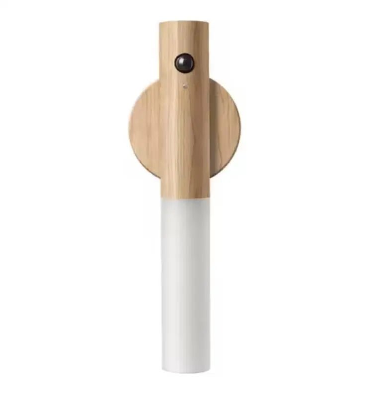 Lampe de chevet Murale Cylindre en Bois - Éclat Nocturne