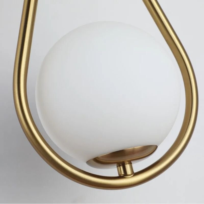 Lampe de chevet Murale Design en Métal et Globe en Verre - Éclat Nocturne