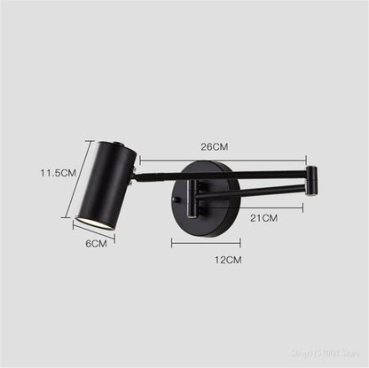 Lampe de Chevet Murale Laiton avec Bras Articulé - Éclat Nocturne
