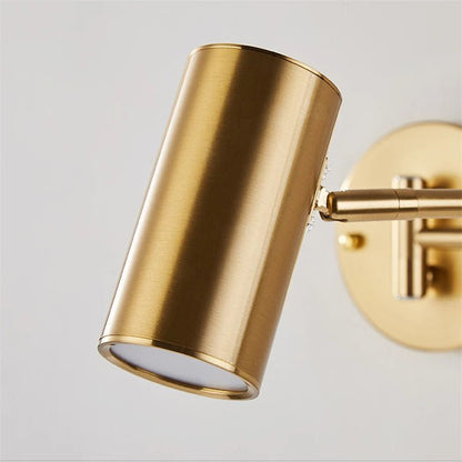 Lampe de Chevet Murale Laiton avec Bras Articulé - Éclat Nocturne