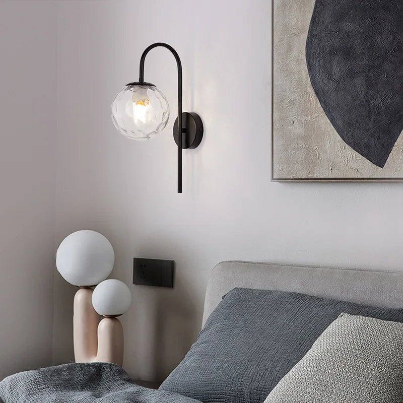 Lampe de chevet Murale Minimaliste et Globe - Éclat Nocturne