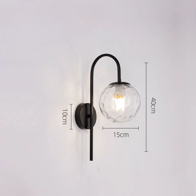 Lampe de chevet Murale Minimaliste et Globe - Éclat Nocturne