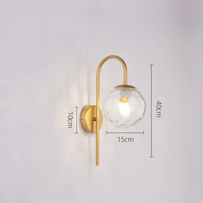 Lampe de chevet Murale Minimaliste et Globe - Éclat Nocturne