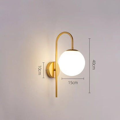 Lampe de chevet Murale Minimaliste et Globe - Éclat Nocturne