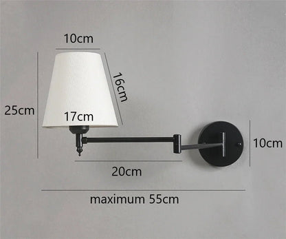 Lampe de chevet Murale Orientable en Laiton - Éclat Nocturne