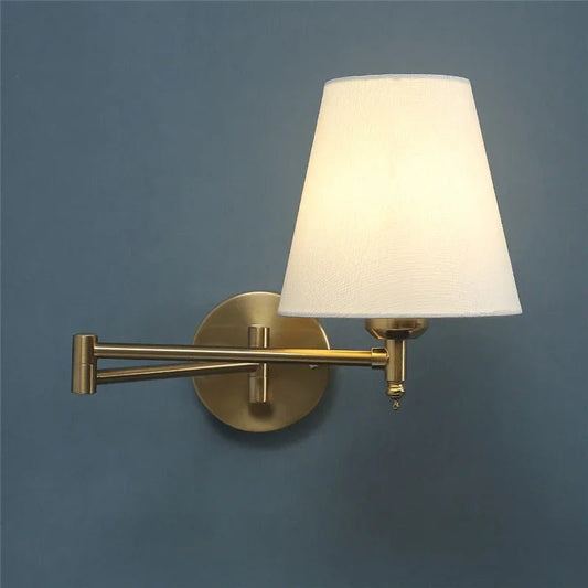 Lampe de chevet Murale Orientable en Laiton - Éclat Nocturne