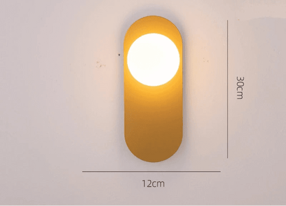 Lampe de chevet Murale Ovale Minimaliste - Éclat Nocturne