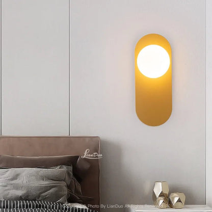 Lampe de chevet Murale Ovale Minimaliste - Éclat Nocturne