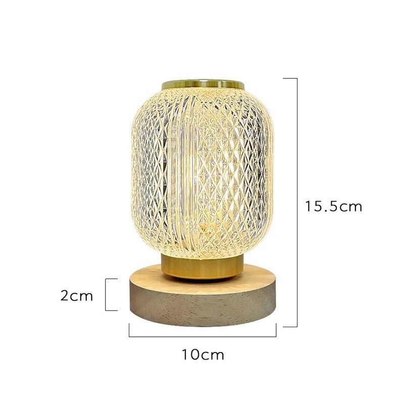 Lampe de chevet Originale Cristal Élégant - Éclat Nocturne