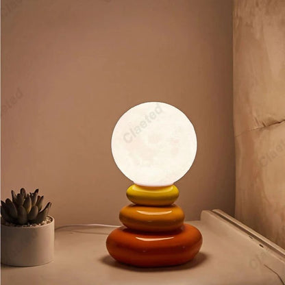 Lampe de chevet Originale Galets - Éclat Nocturne