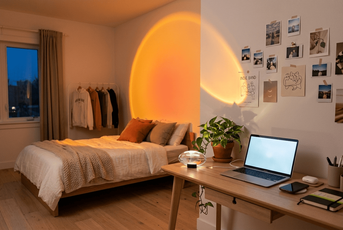 Lampe de chevet Originale - Halo Cristallin - Éclat Nocturne