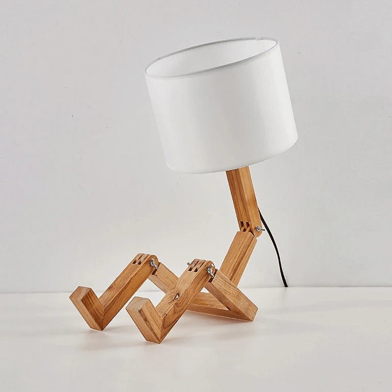 Lampe de chevet Originale Lecteur Bois - Éclat Nocturne