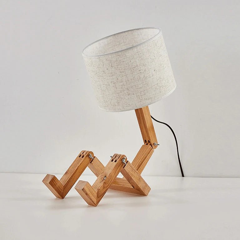 Lampe de chevet Originale Lecteur Bois - Éclat Nocturne