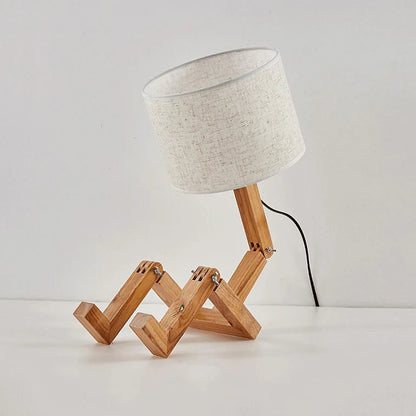 Lampe de chevet Originale Lecteur Bois - Éclat Nocturne
