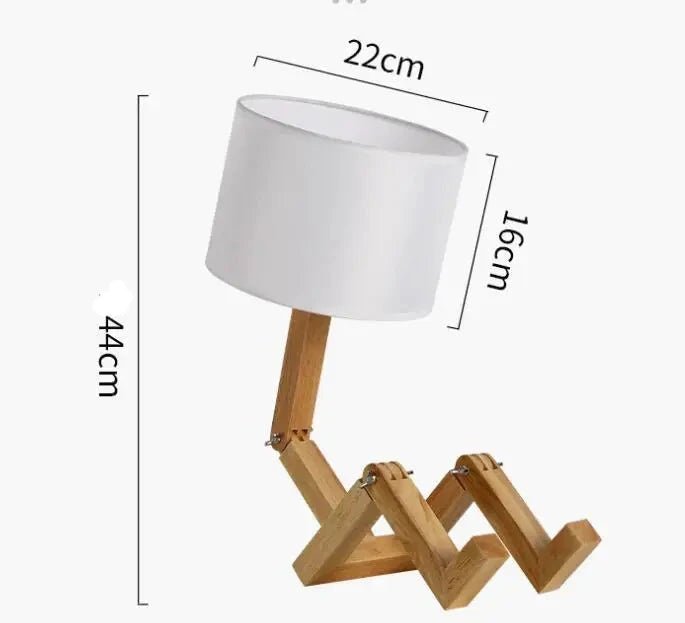 Lampe de chevet Originale Lecteur Bois - Éclat Nocturne