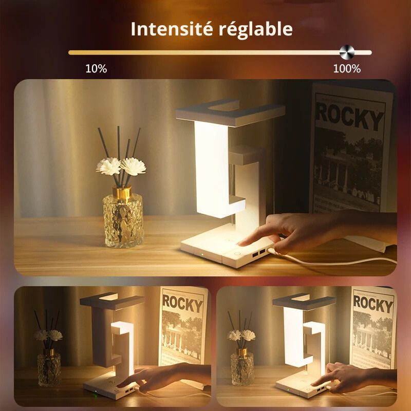 Lampe de chevet Originale Lumière Futuriste - Éclat Nocturne