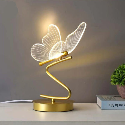 Lampe de chevet Originale Papillon Doré - Éclat Nocturne