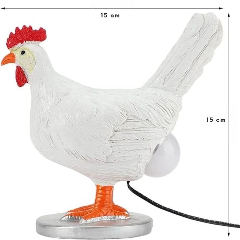 Lampe de chevet Originale Poule Lumineuse - Éclat Nocturne