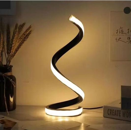 Lampe de chevet Originale Spirale LED - Éclat Nocturne