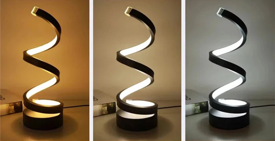 Lampe de chevet Originale Spirale LED - Éclat Nocturne