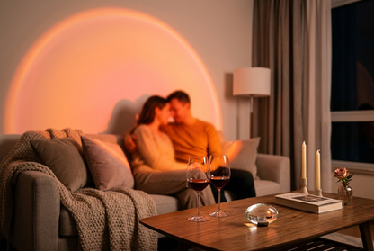Reflets lumineux muraux créés par la lampe décorative effet lumière Halo Cristallin