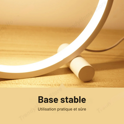 Lampe de chevet anneau élégant
