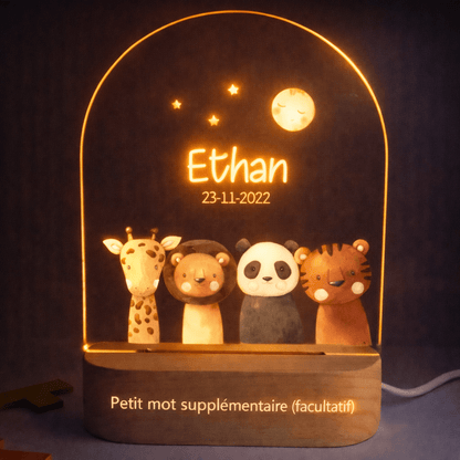 Veilleuse de naissance personnalisée - Les 4 Fantastiques - Éclat Nocturne