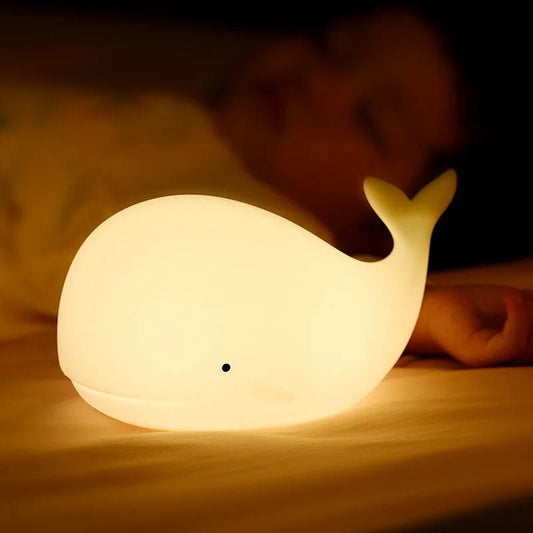 Veilleuse Enfant Baleine Lumineuse - Éclat Nocturne