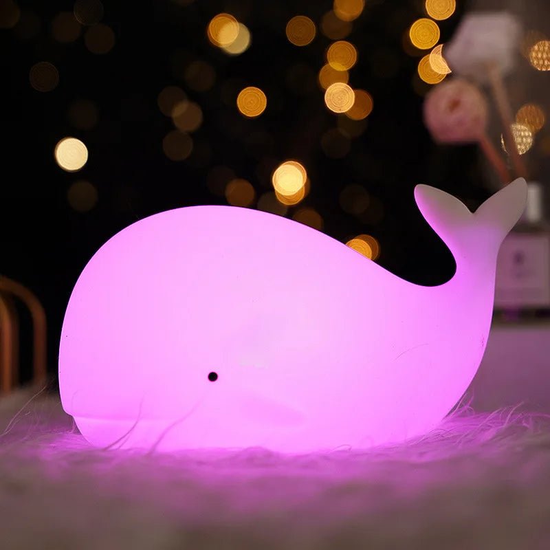 Veilleuse Enfant Baleine Lumineuse - Éclat Nocturne
