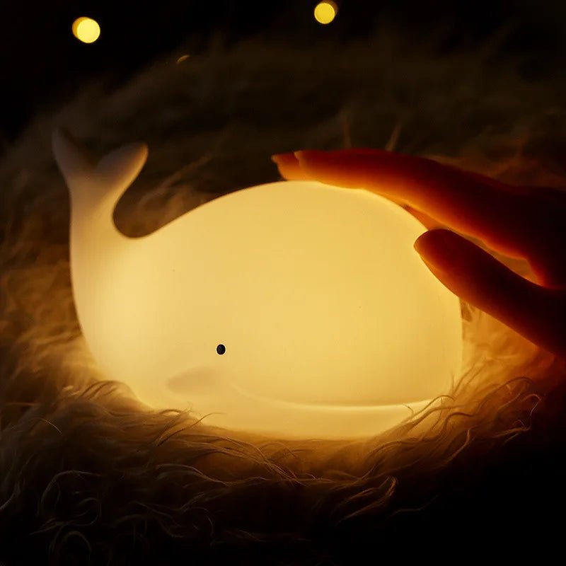 Veilleuse Enfant Baleine Lumineuse - Éclat Nocturne